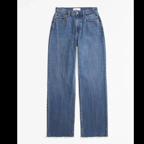 Abercrombie & Fitch The Loose high rise Jeans Sz 30 / 10 S - Picture 2 of 9